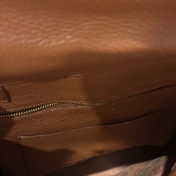 Cuyana Caramel Brown Pebbled Leather Backpack - Picture 8 of 13